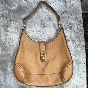 Coach Amber tan leather hobo bag